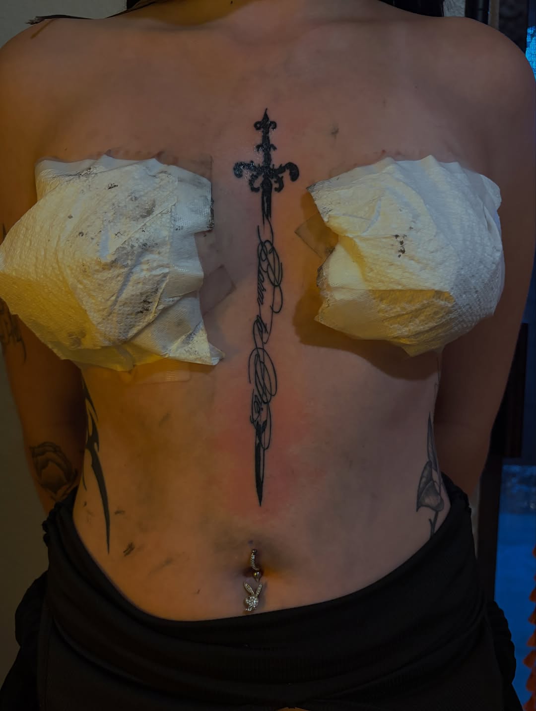 Tattoo by @blastedbybk — blackwork