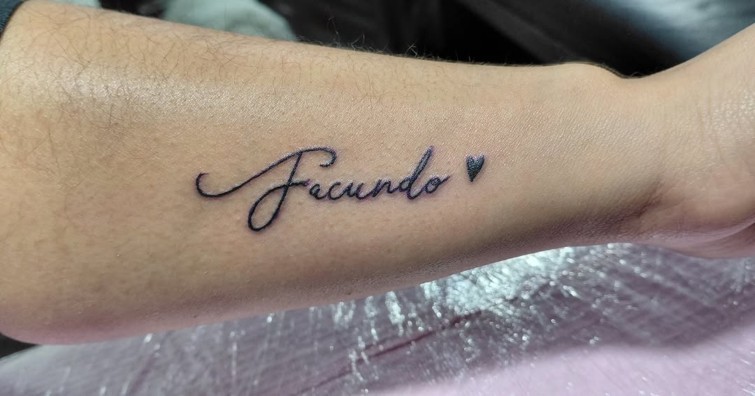 Tattoo by @cannibal_tattoo_studio — lettering_script, fine_line