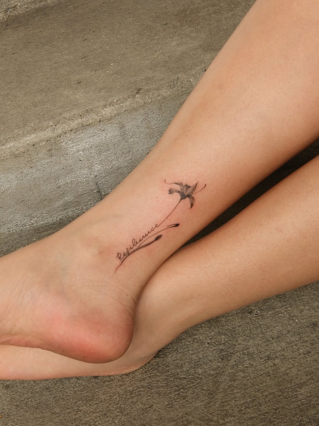 Tattoo by @numbandinked — fine_line, lettering_script