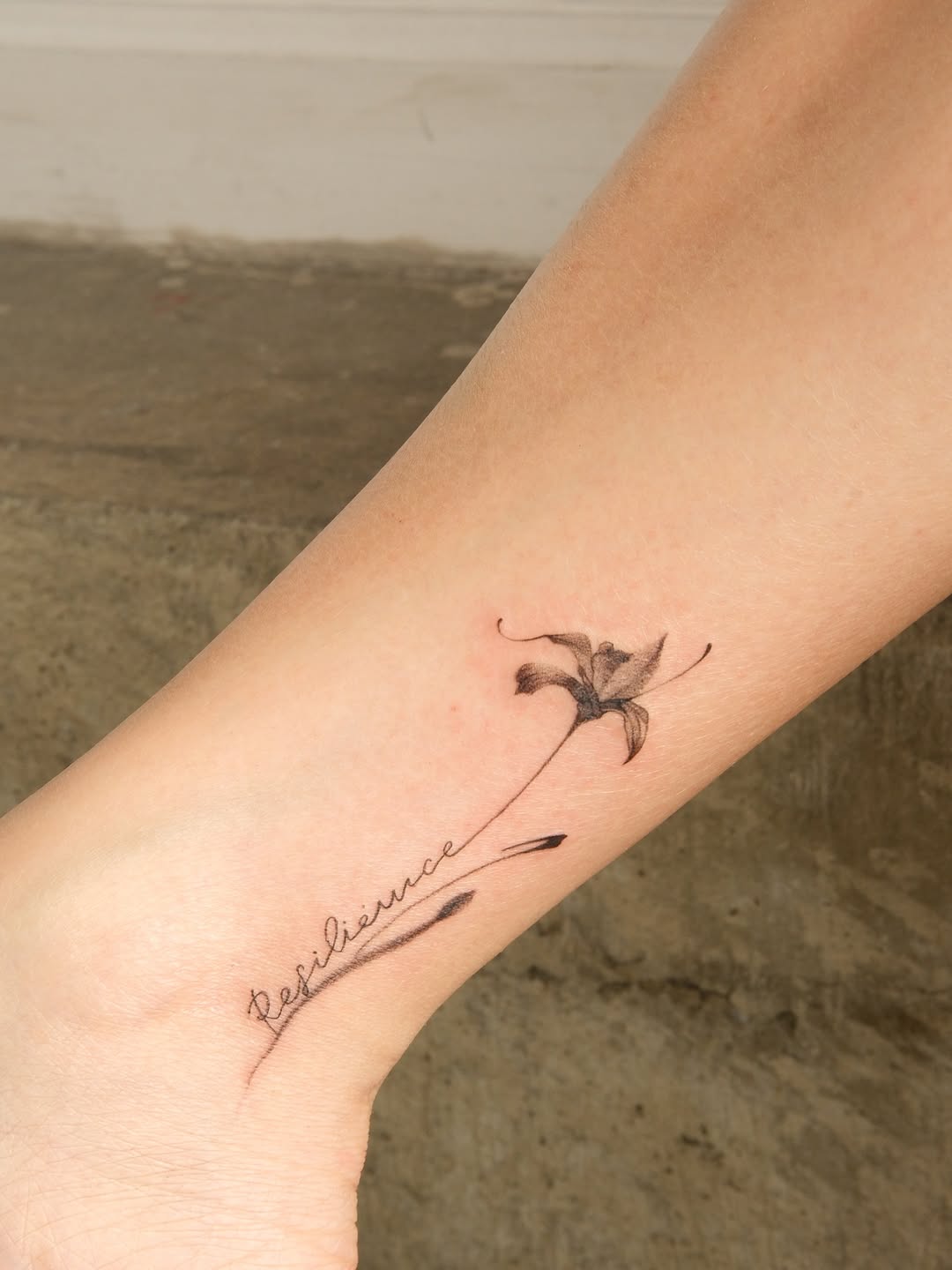 Tattoo by @numbandinked — fine_line, lettering_script