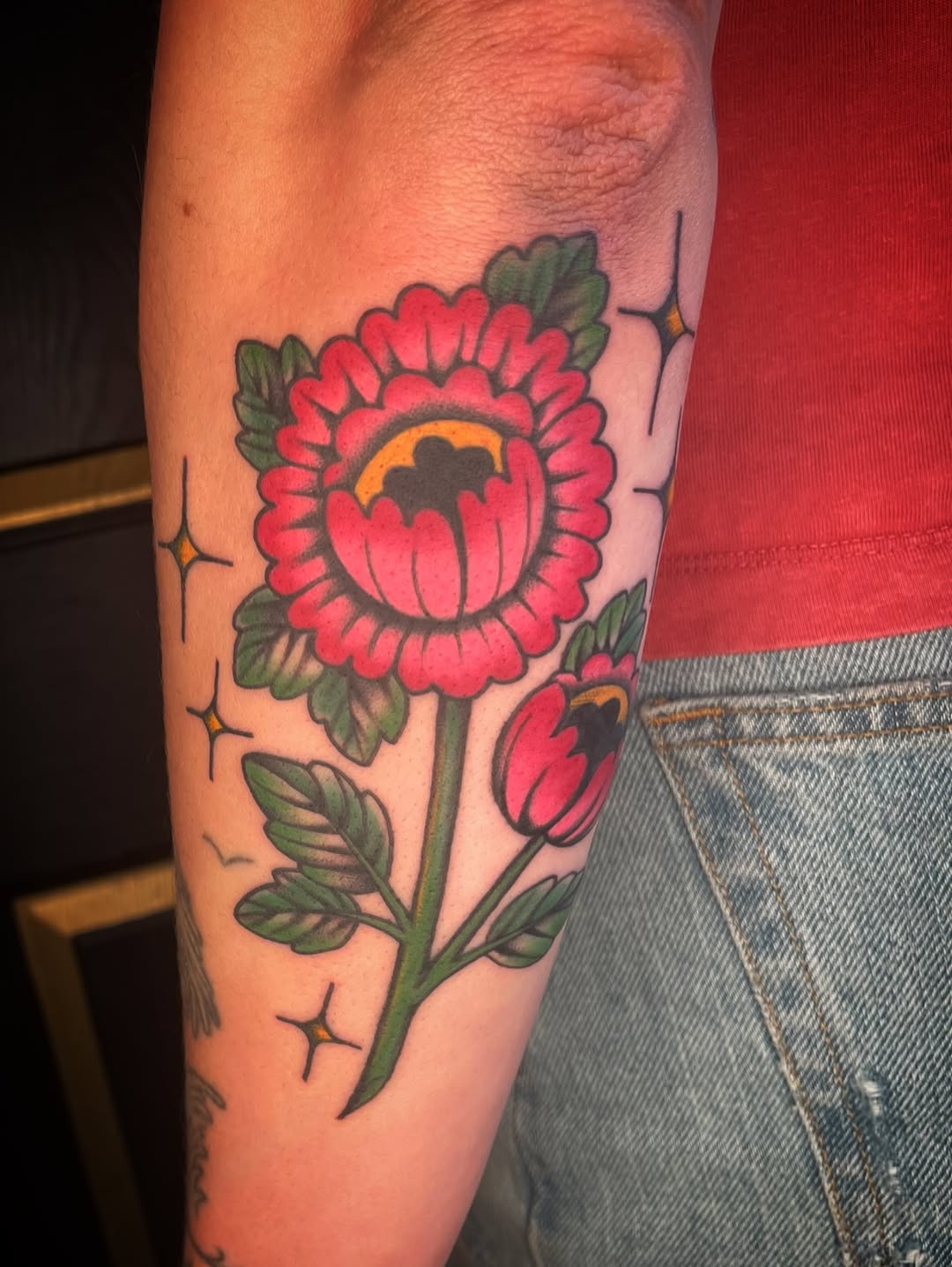 Tattoo by @swamp.blossom ā american_traditional