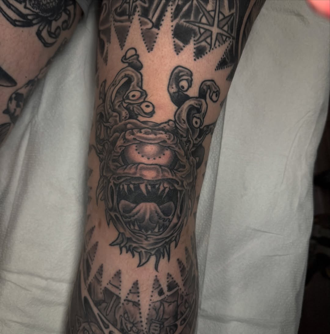 Tattoo by @andrewmammoth — realism, black_and_grey