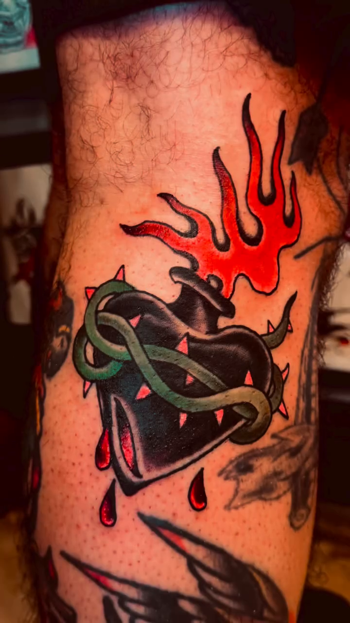 Tattoo by @brianhutflies — american_traditional, illustrative