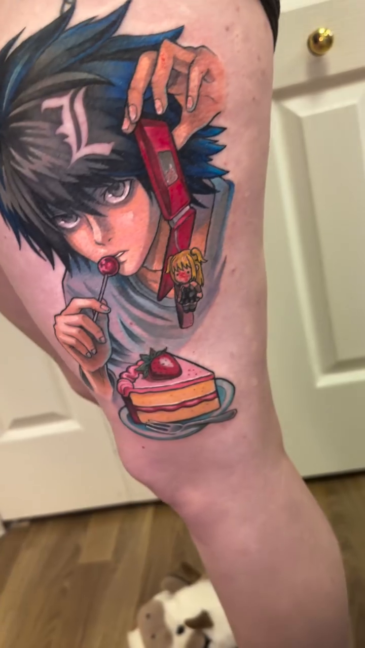 Tattoo by @mandocastroart — anime, illustrative