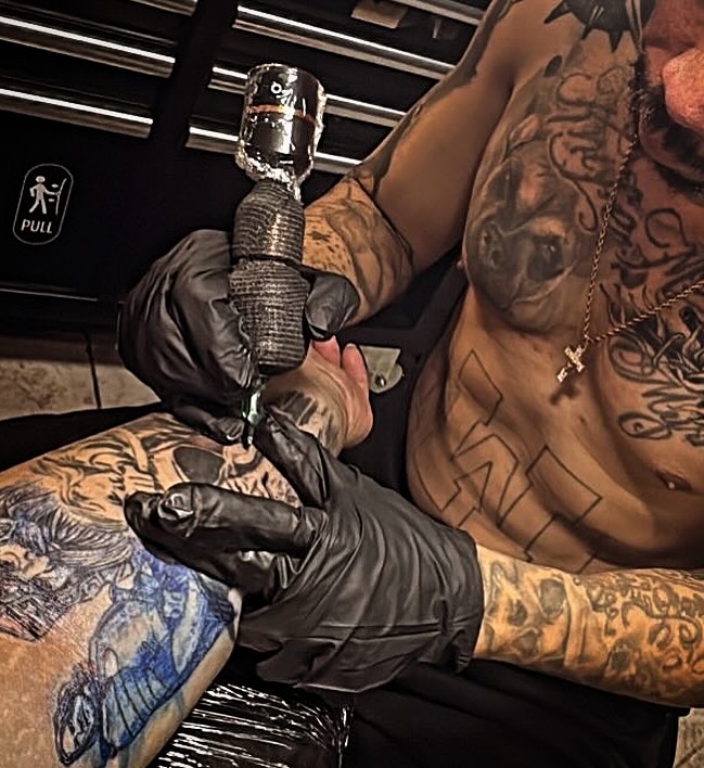 Tattoo by @marky_tattooer — black_and_grey, realism