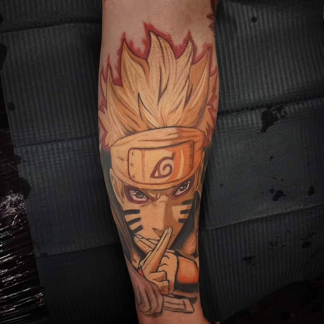 Tattoo by @adamaguastattoos — anime, realism
