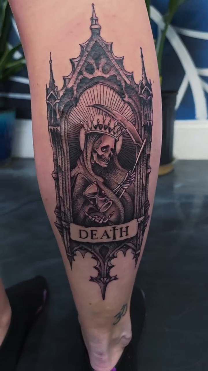 Tattoo by @jniahstylee โ dark_realism, black_and_grey