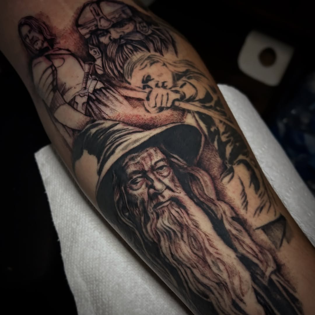 Tattoo by @marky_tattooer — realism, black_and_grey