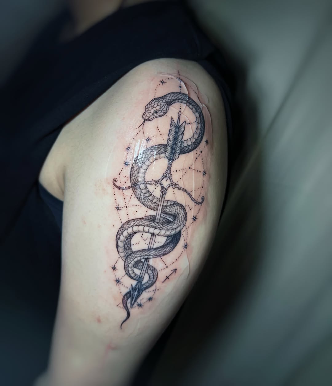 Tattoo by @ict_tattoo — black_and_grey
