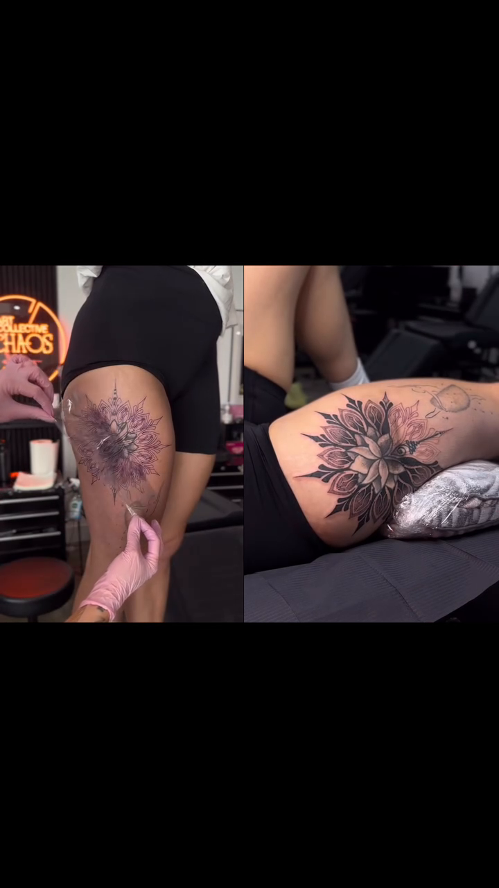 Tattoo by @julia.bo.tattoo — geometric, dotwork