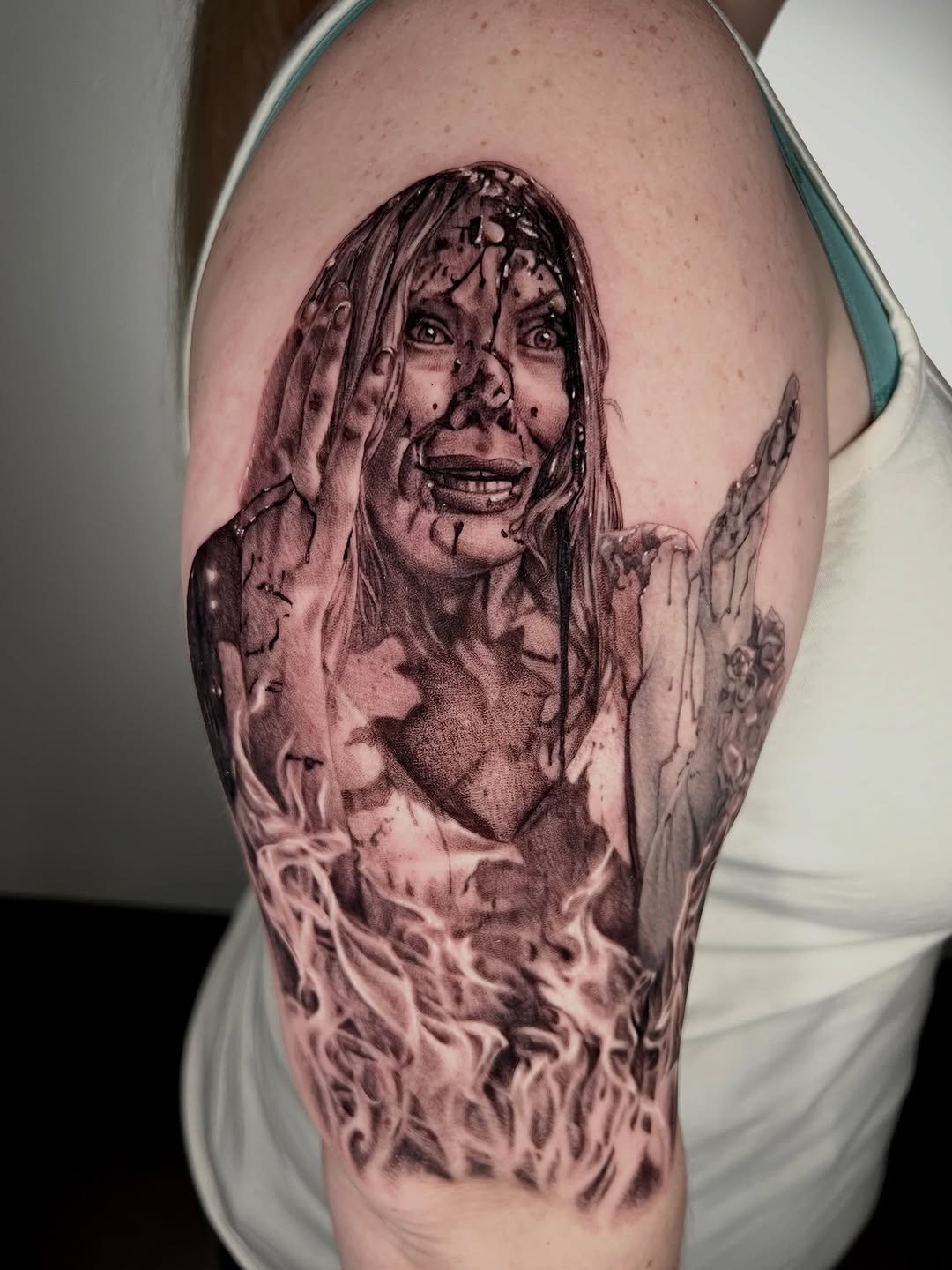 Tattoo by @zombiecattats โ realism, dark_realism