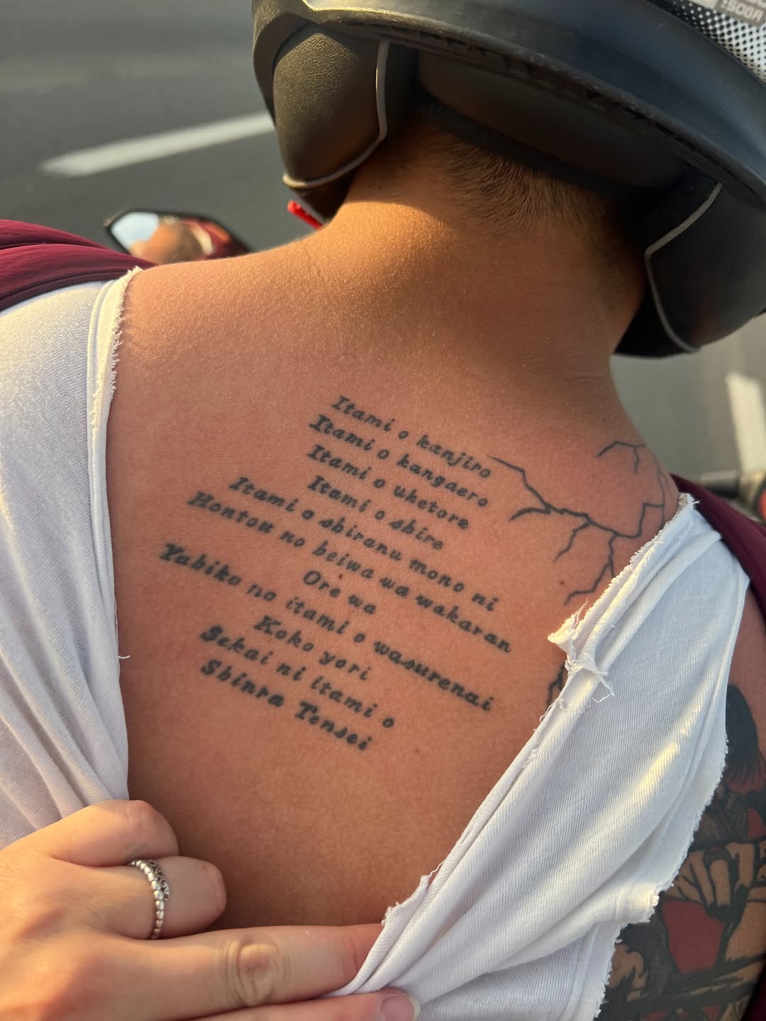 Tattoo by @sspc_tattoo_ink — lettering_script, blackwork