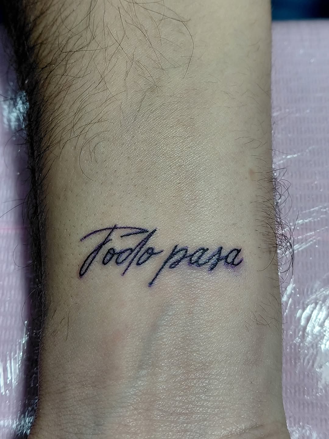 Tattoo by @cannibal_tattoo_studio — lettering_script, fine_line