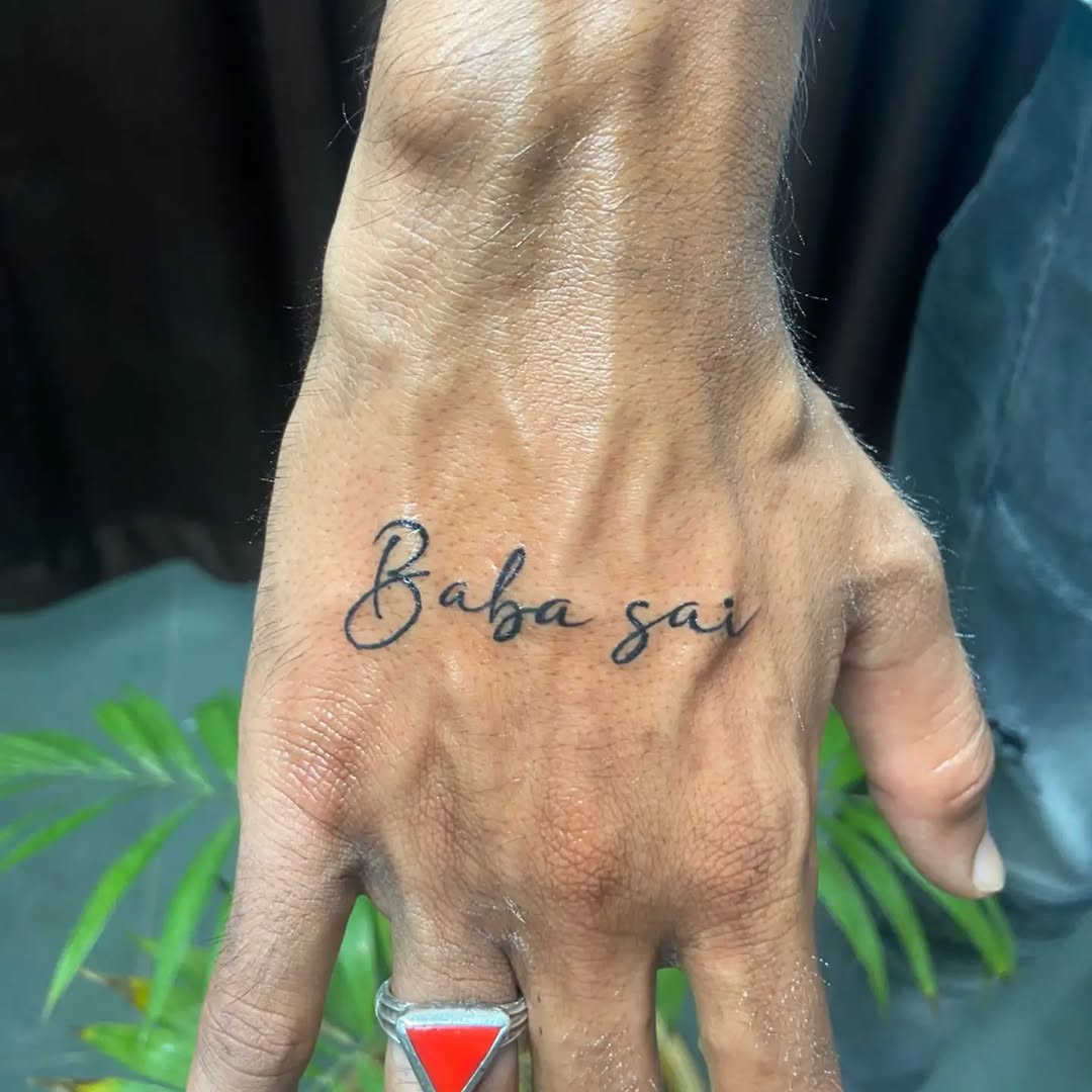 Tattoo by @vrtattoo_pandhurna โ fine_line, lettering_script
