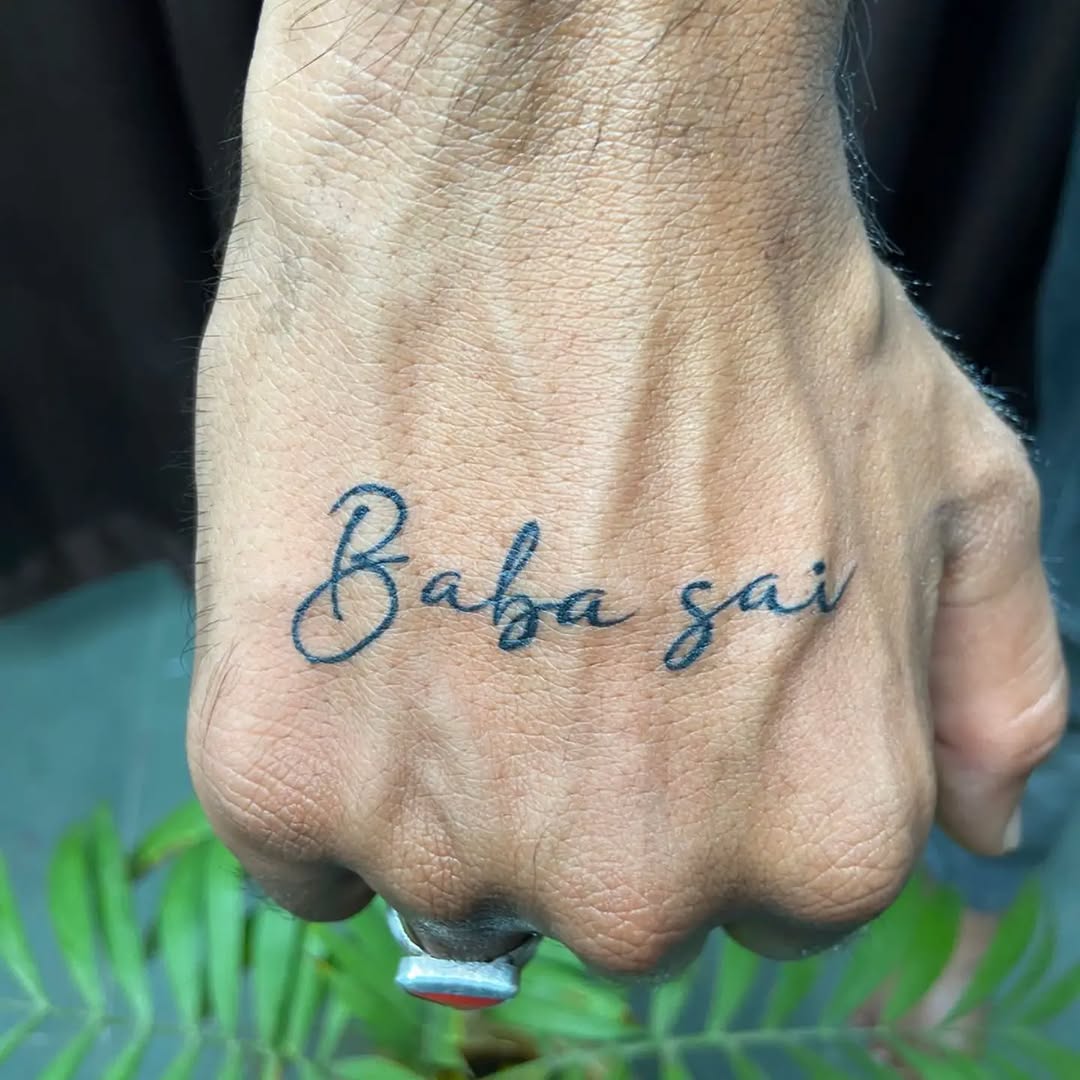 Tattoo by @vrtattoo_pandhurna โ lettering_script, fine_line