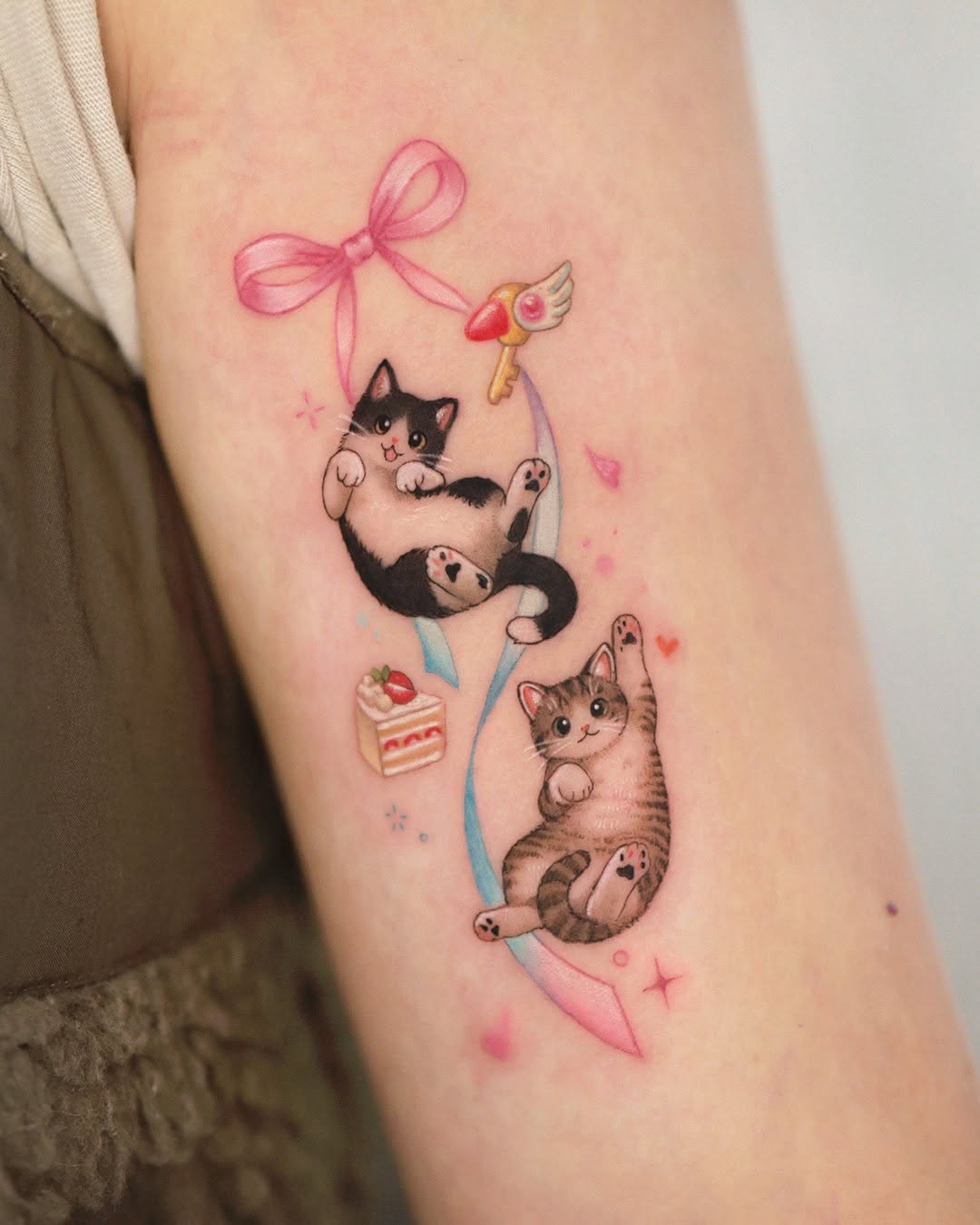 Tattoo by @zommi.tt — anime, new_school