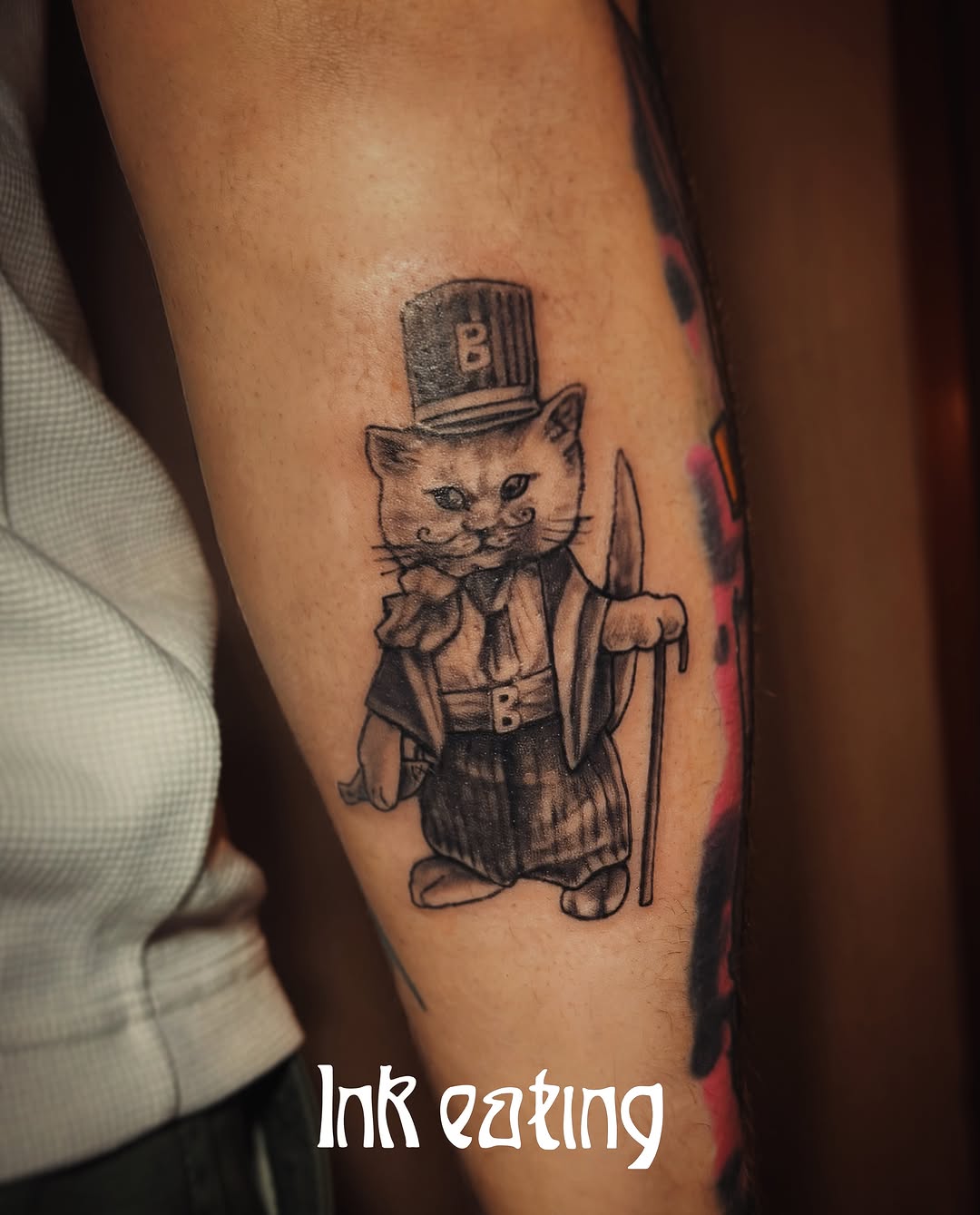 Tattoo by @ink_eating — black_and_grey, realism