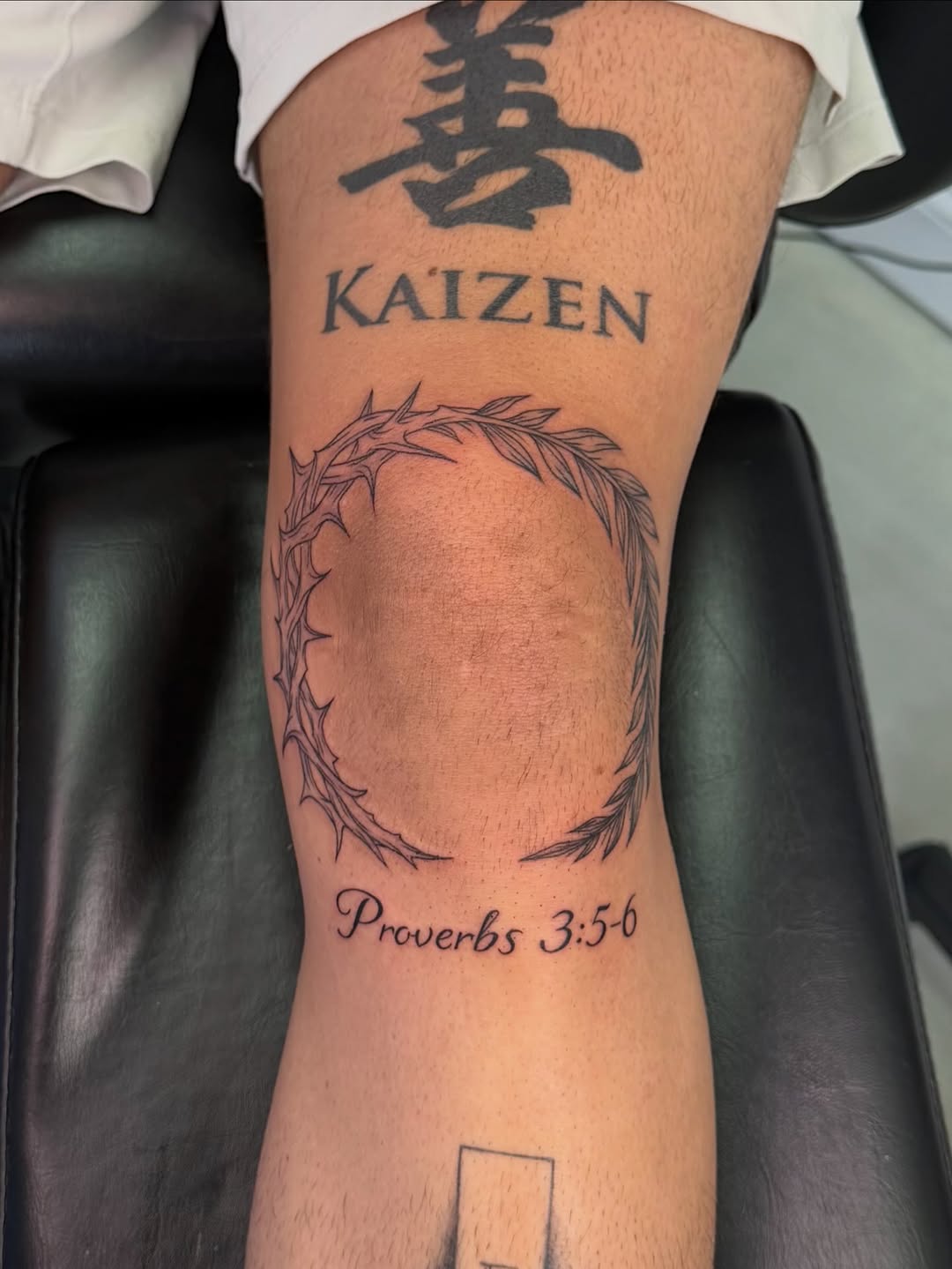 Tattoo by @tattooer_haylie — illustrative, lettering_script