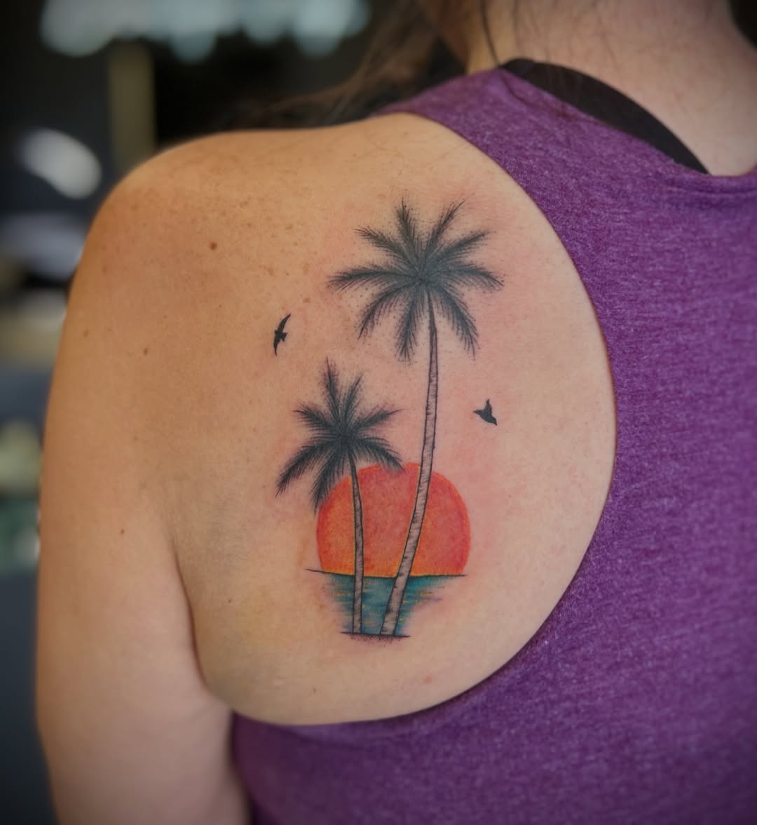 Tattoo by @browtiqueandink — watercolor
