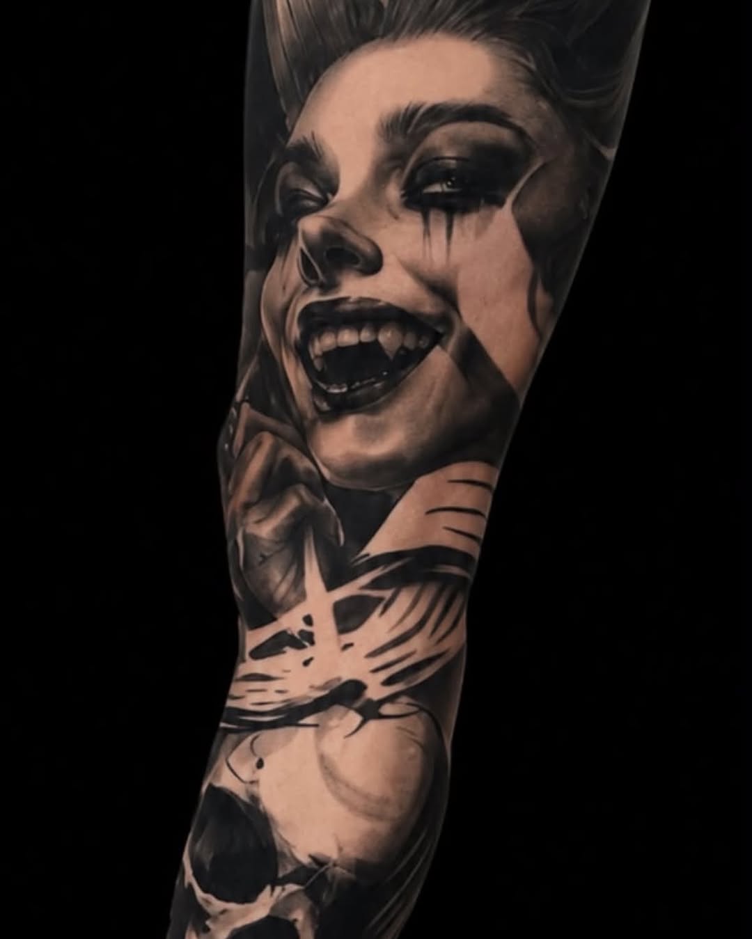 Tattoo by @jessewhitetattoo — realism, dark_realism
