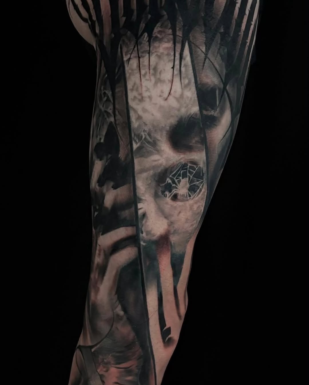 Tattoo by @jessewhitetattoo — dark_realism, illustrative