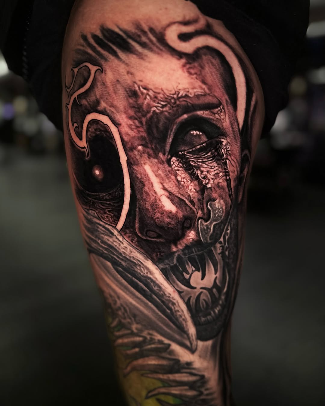 Tattoo by @jessewhitetattoo — dark_realism, illustrative