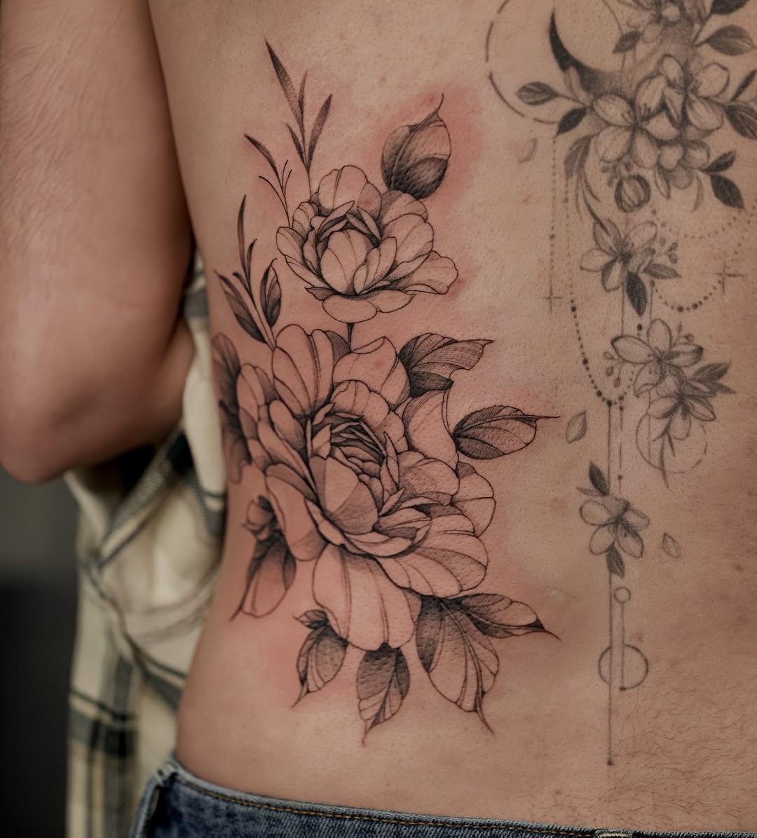 Tattoo by @d.w._modoink — fine_line, black_and_grey