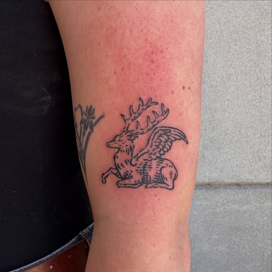 Tattoo by @rodeorosetattoo โ illustrative, black_and_grey