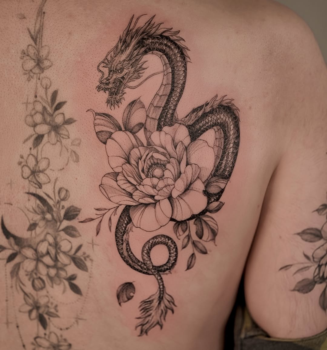 Tattoo by @d.w._modoink — japanese_irezumi, black_and_grey