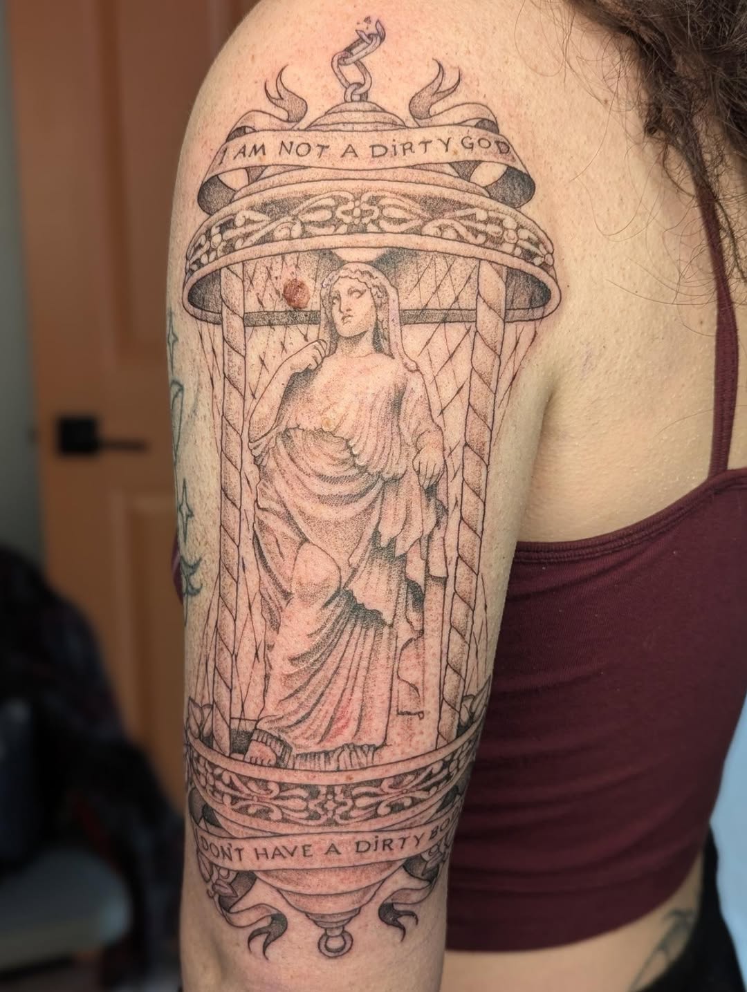Tattoo by @mythic.cryptid — black_and_grey