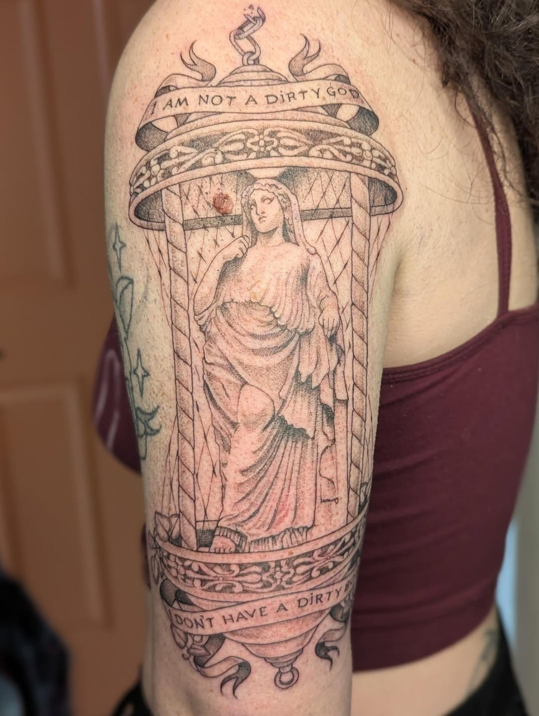 Tattoo by @mythic.cryptid — black_and_grey