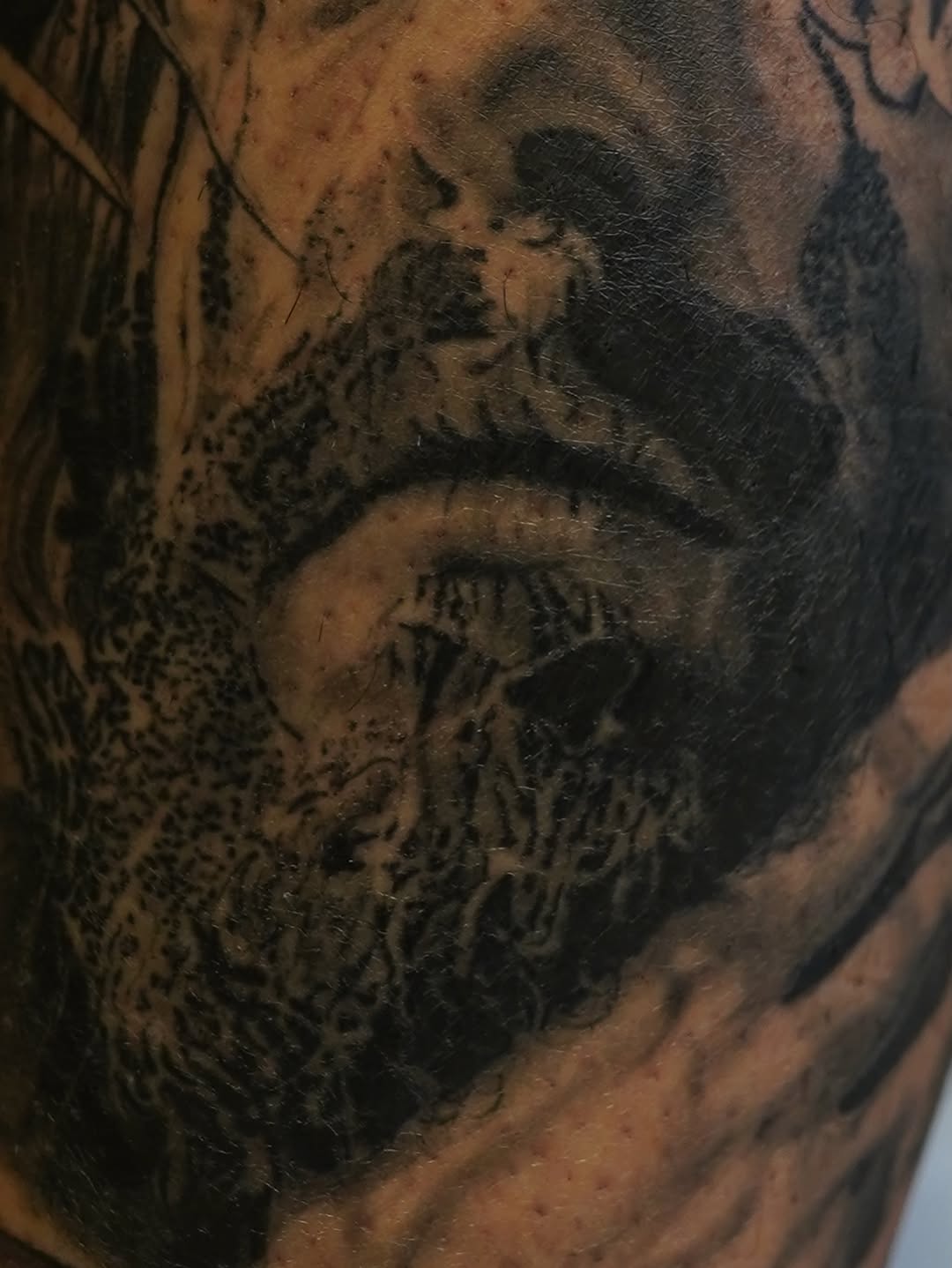 Tattoo by @rudeink — realism, black_and_grey