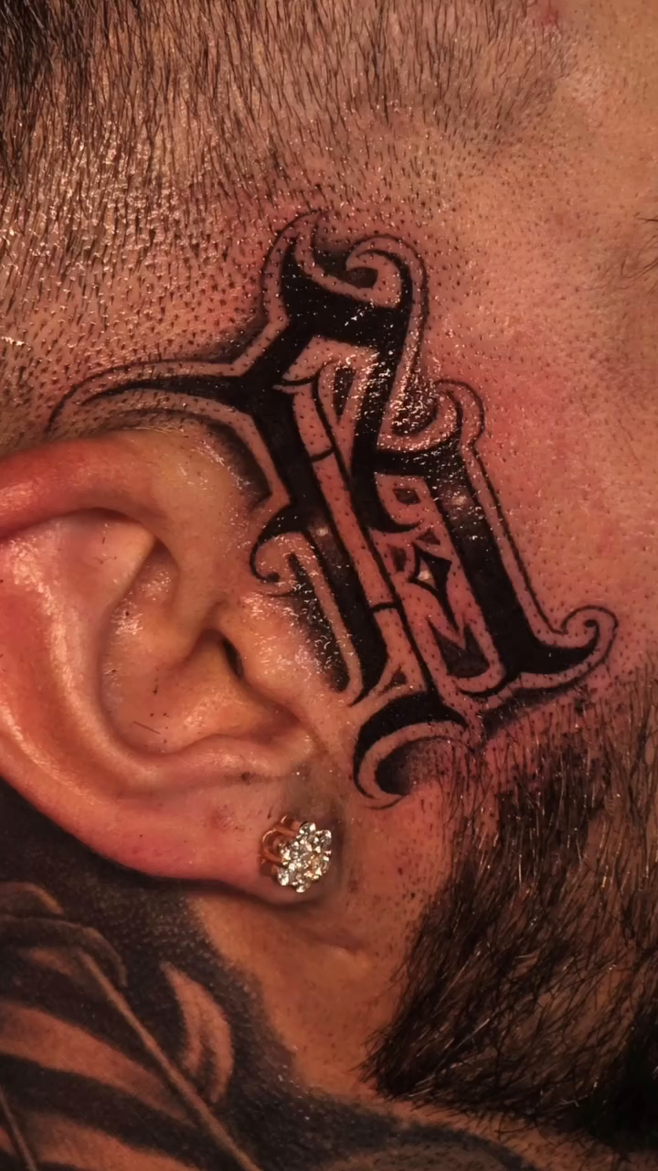 Tattoo by @tattoo_seez โ lettering_script, blackwork