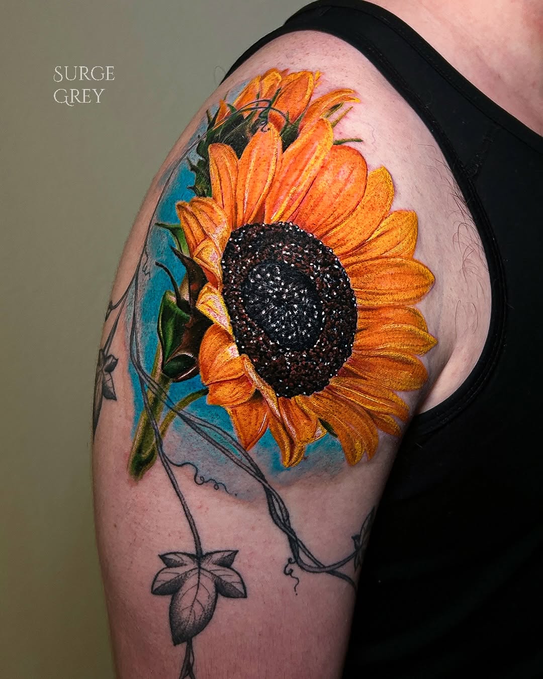Tattoo by @surgegrey — realism, color