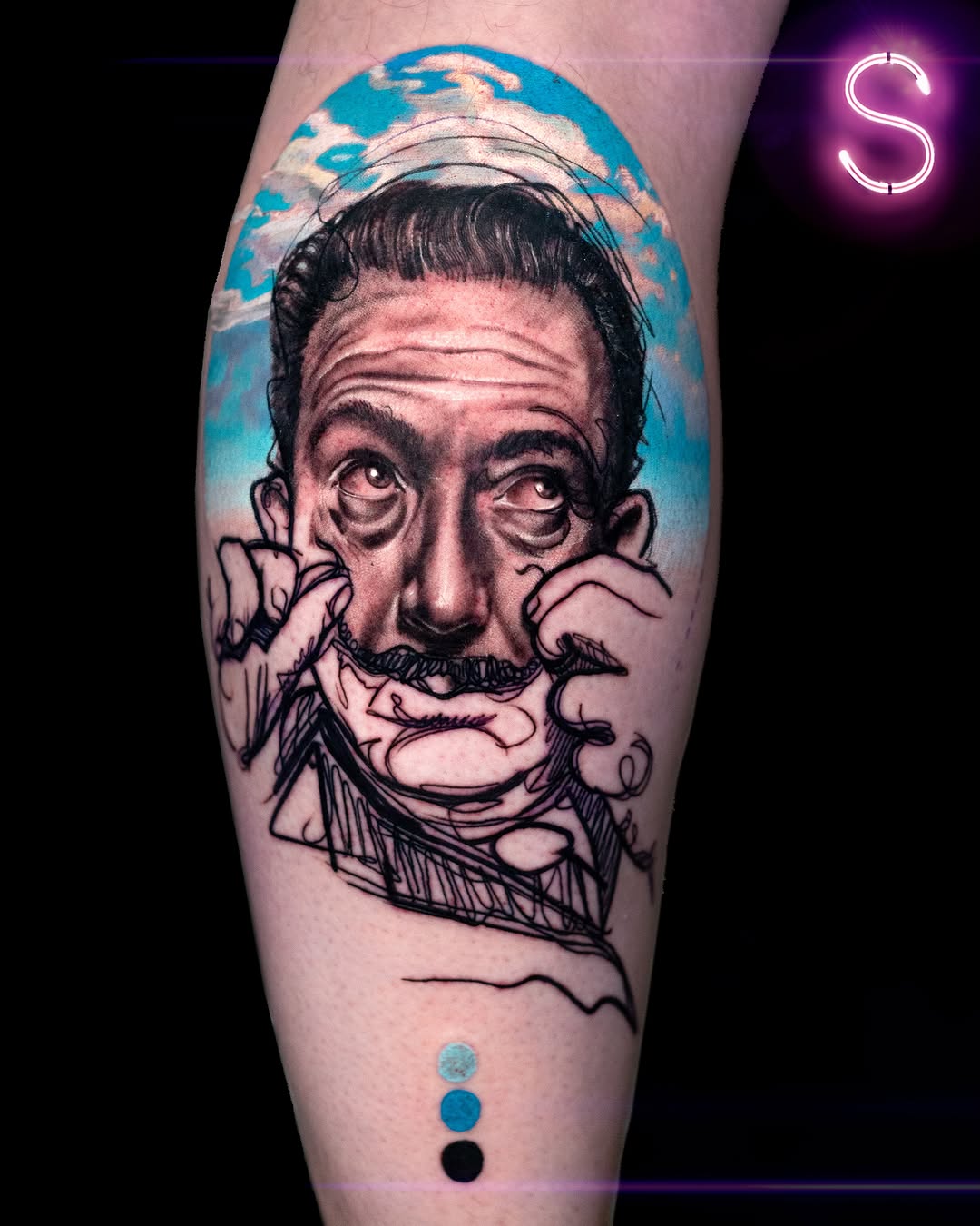 Tattoo by @mrsassy_tattoos — realism, trash_polka