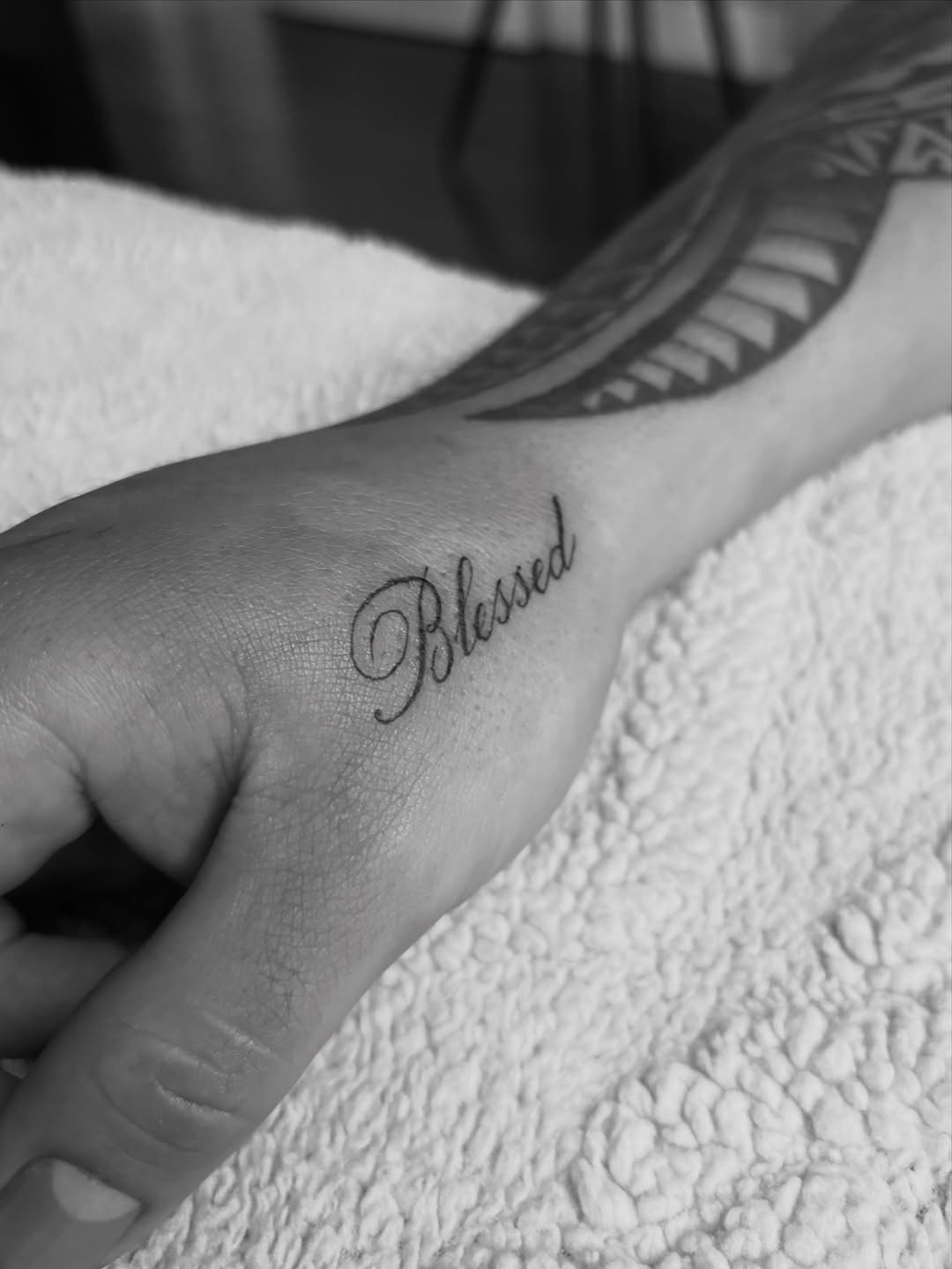Tattoo by @secretlinetattoo — lettering_script, fine_line