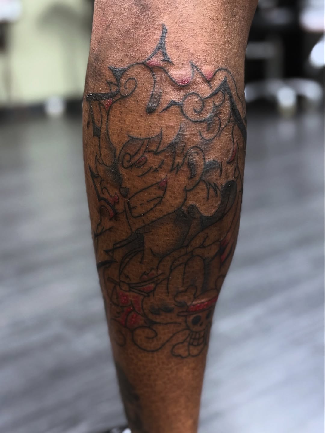 Tattoo by @gabewhatsyourinsta — anime