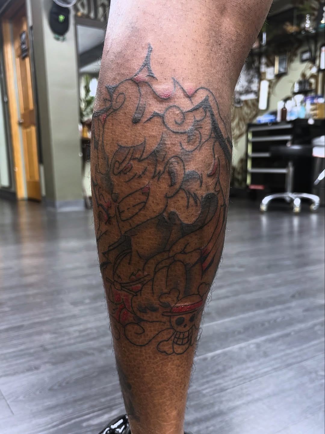Tattoo by @gabewhatsyourinsta — anime