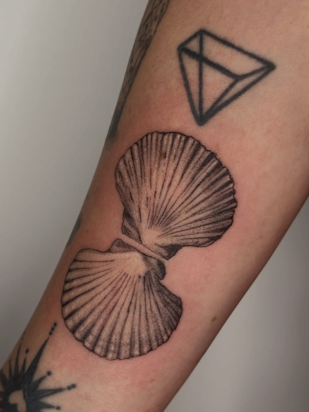 Tattoo by @sadiespadess — black_and_grey