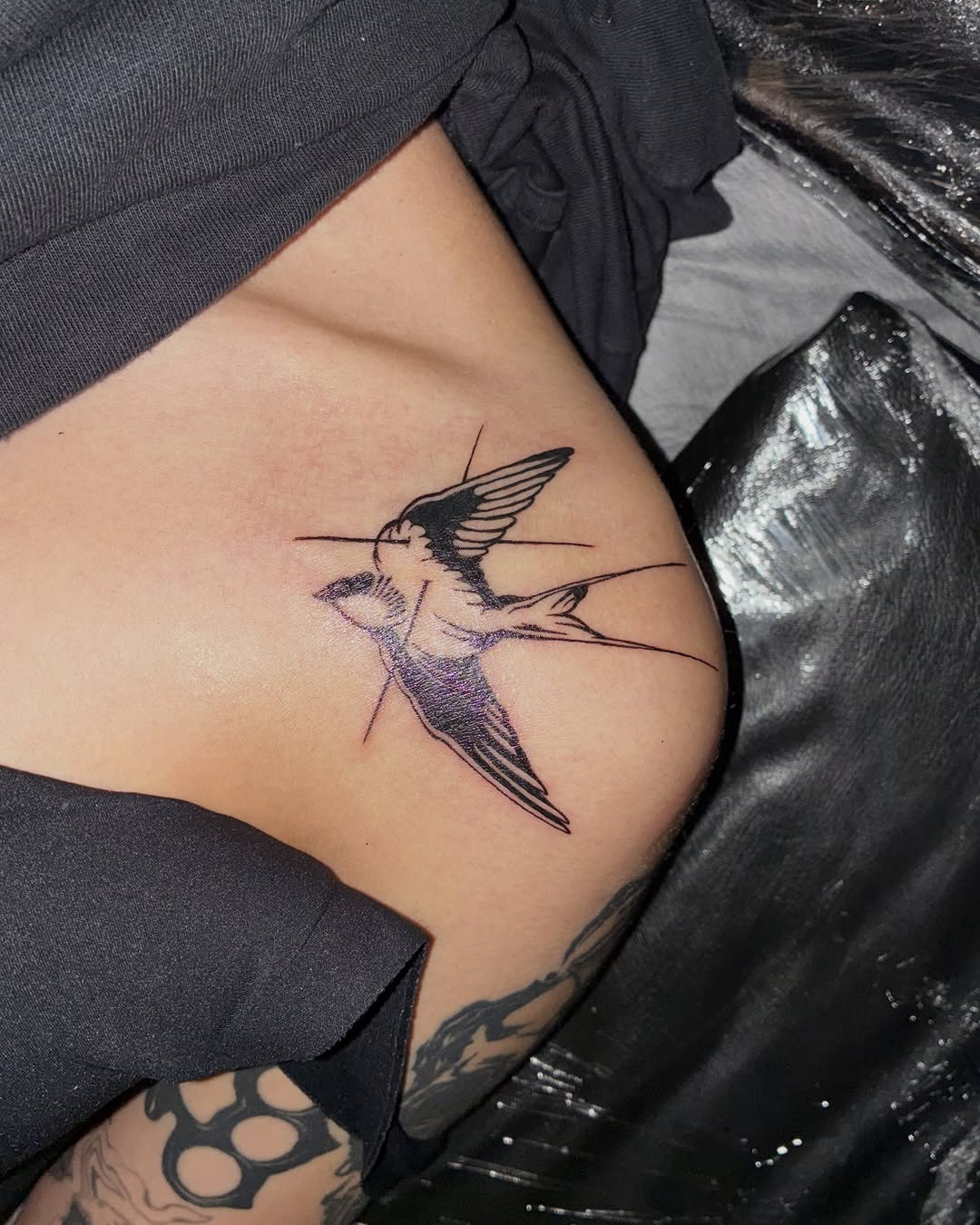 Tattoo by @stee_tt โ fine_line, black_and_grey