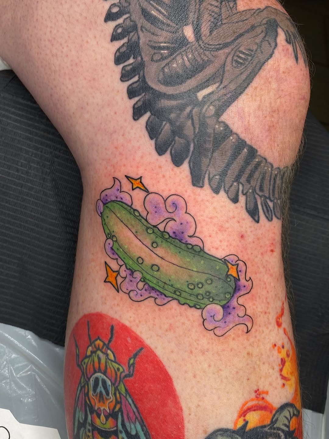 Tattoo by @kaitlin.tattoos — illustrative, new_school