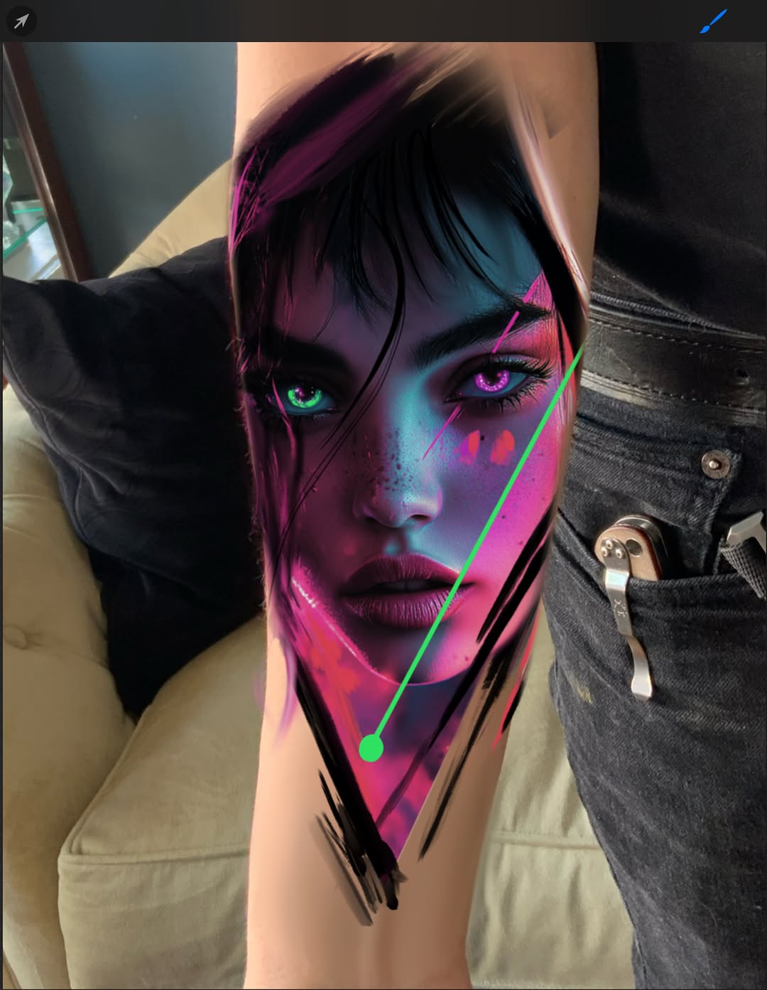 Tattoo by @casketbuddy — illustrative, realism