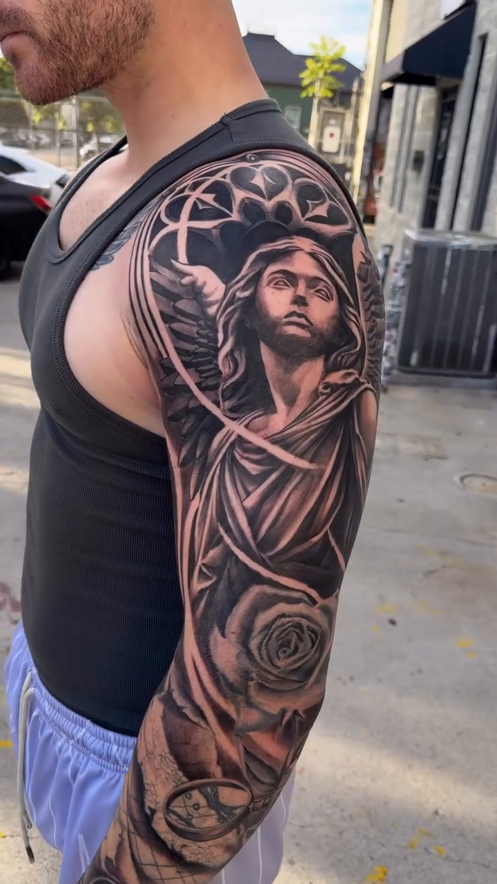 Tattoo by @tat2danny_ โ black_and_grey, realism