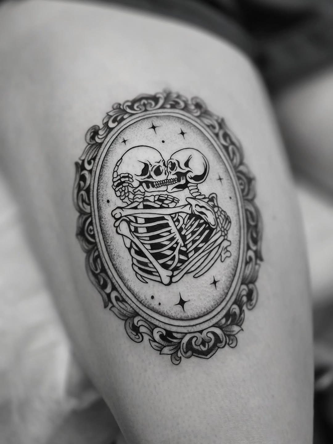 Tattoo by @kirstielewtattoo β black_and_grey