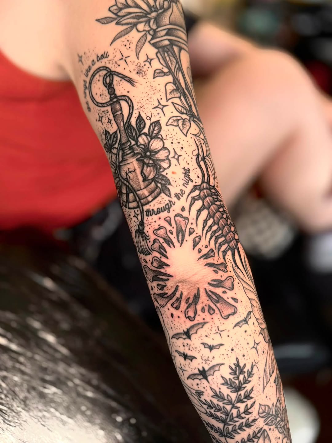 Tattoo by @edenroseink — black_and_grey