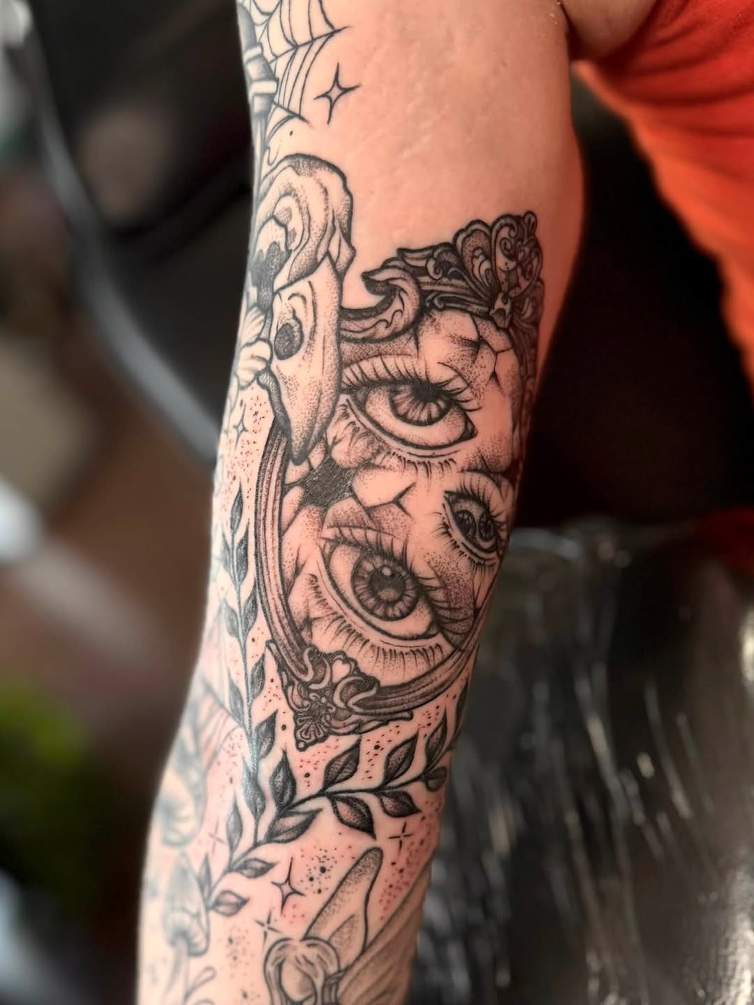 Tattoo by @edenroseink — black_and_grey