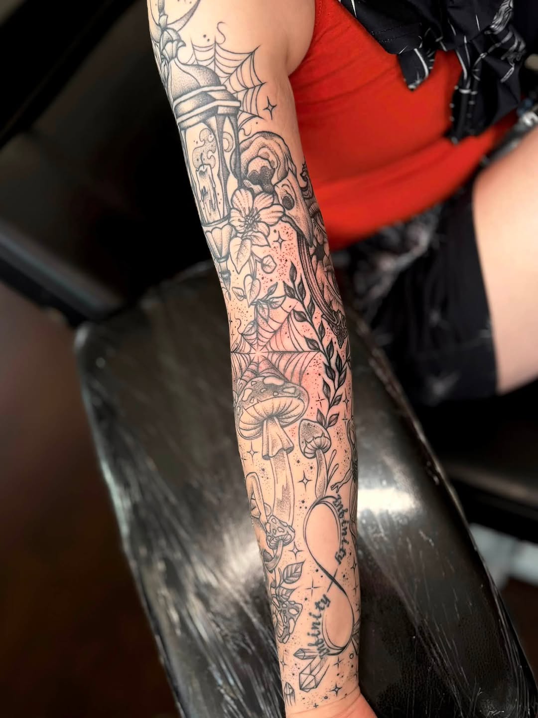 Tattoo by @edenroseink — black_and_grey