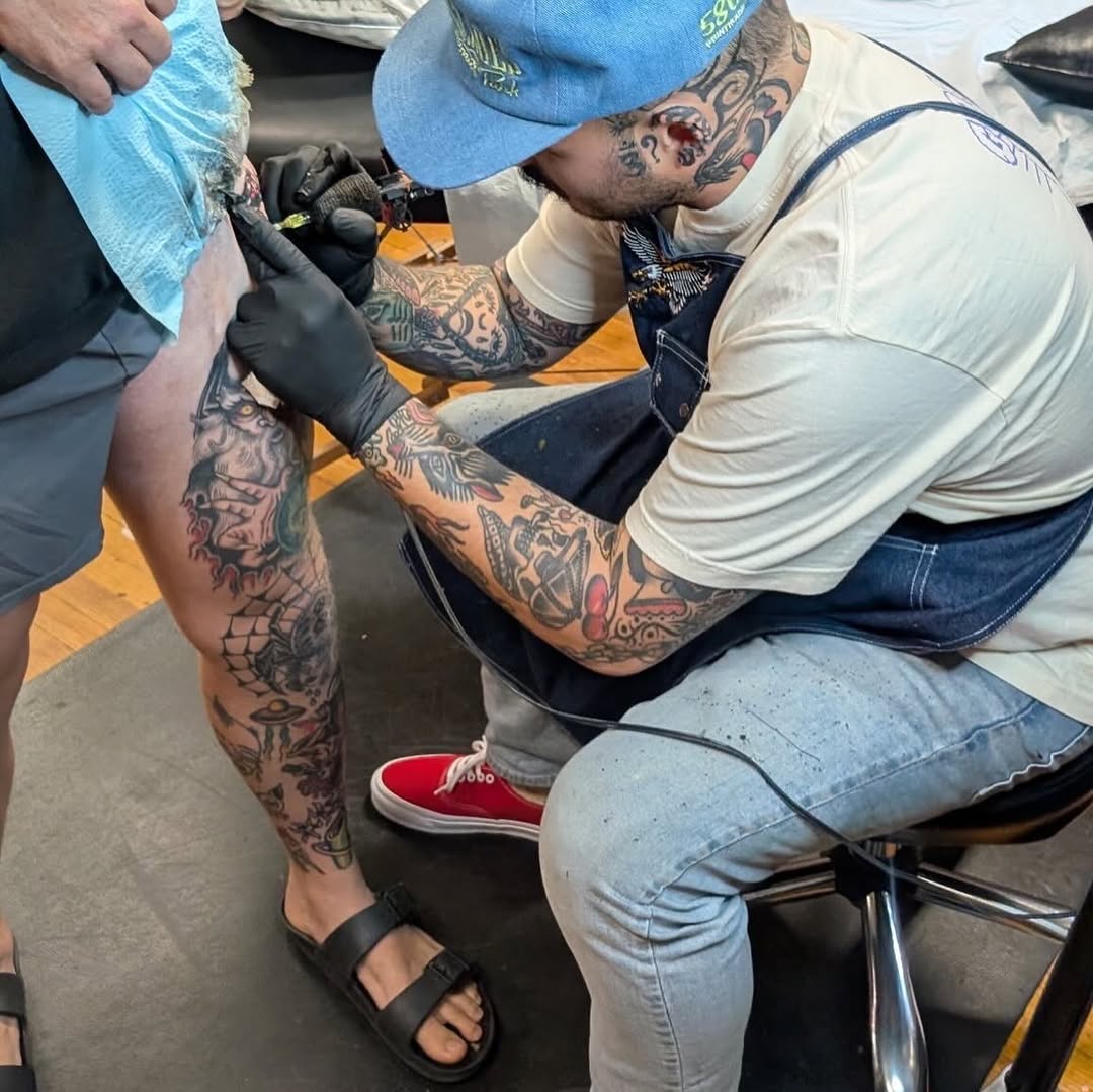 Tattoo by @jaredallentattoos — illustrative, black_and_grey
