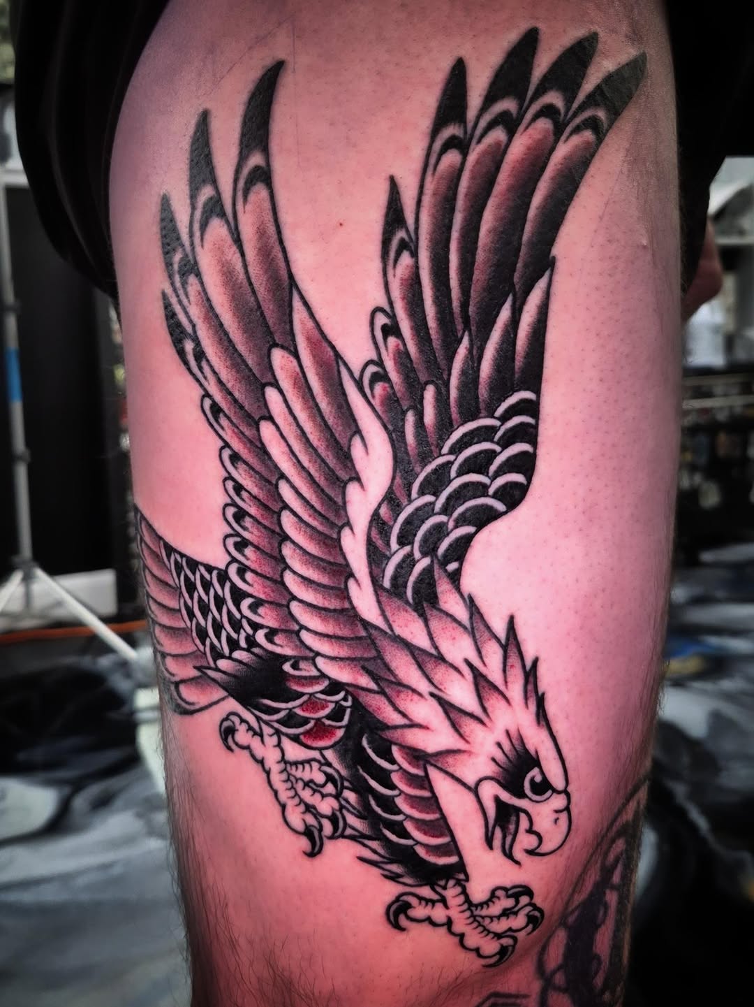Tattoo by @cwolfgang.tattoo — american_traditional, illustrative