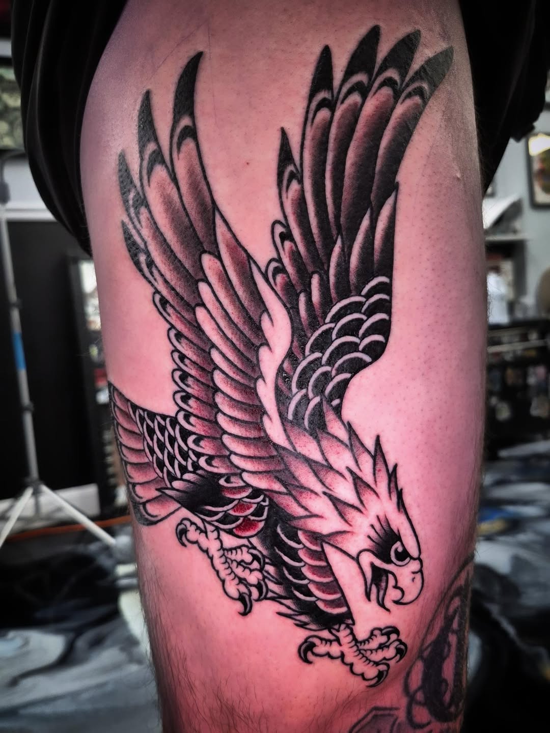 Tattoo by @cwolfgang.tattoo — american_traditional, illustrative